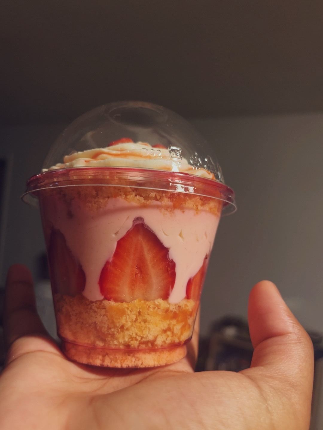 Strawberry shortcake cup